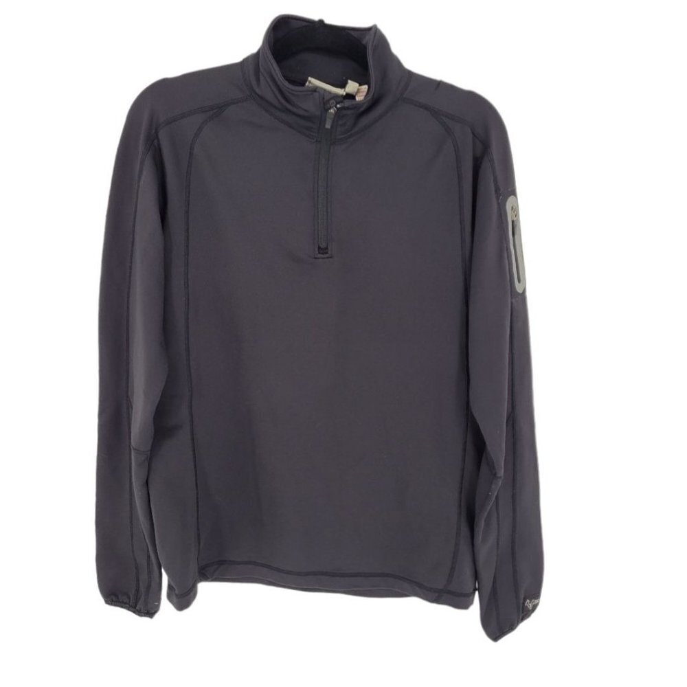 Rossignol Mens EU Medium US Small black partial zip ski base layer pullover